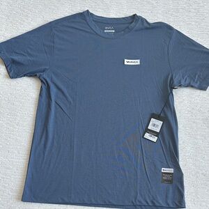 RVCA Men's Slate Blue Short Sleeve Training T-shirt NWT